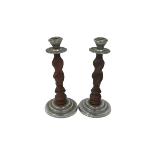 Pair of Barley Twist Candlesticks 1095