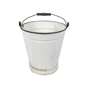 White Enamel Bucket 1052