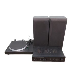 Rotel Record Player and Speakers for TV, Film & Theatre production hire.