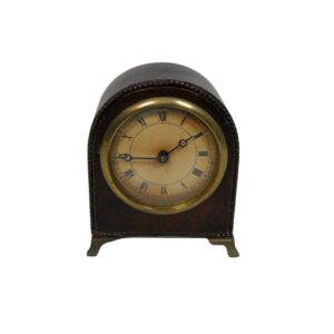 Bow Topped Wooden Mantle Clock for TV, Film & Theatre production hire.