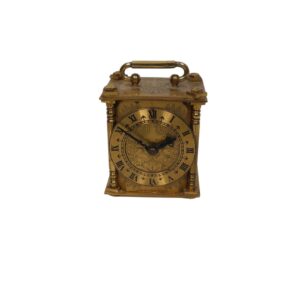 Brass Carriage Clock for TV, Film & Theatre production hire.