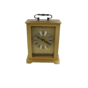 Brass Carriage Clock for TV, Film & Theatre production hire.