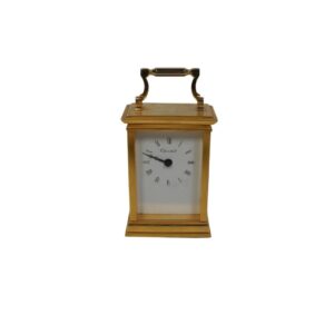 Brass Carriage Clock for TV, Film & Theatre production hire.
