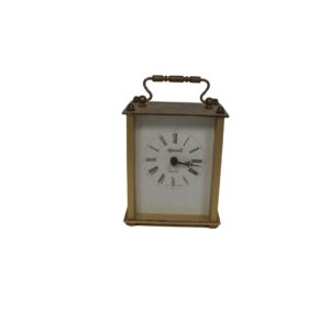 Brass Carriage Clock for TV, Film & Theatre production hire.