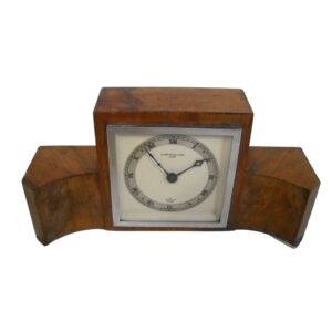 Unusual Wooden Mantle Clock for TV, Film & Theatre production hire.