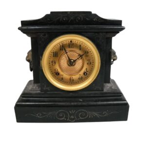 Slate Mantle Clock for TV, Film & Theatre production hire.