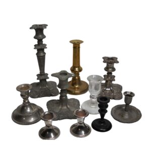 Collection of Individual Candlesticks for TV, Film & Theatre production hire.