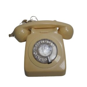 Dial Up Cream Telephone for TV, Film & Theatre production hire.