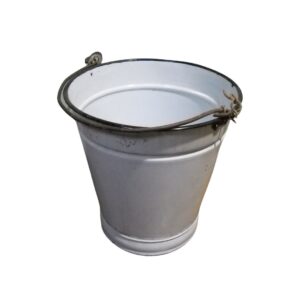 Blue Enamel Bucket for TV, Film & Theatre production hire.