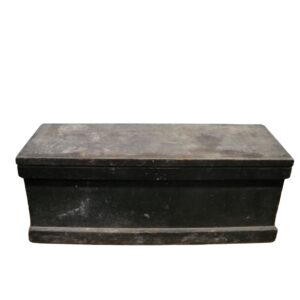 Long Black Wooden Box for TV, Film & Theatre production hire.