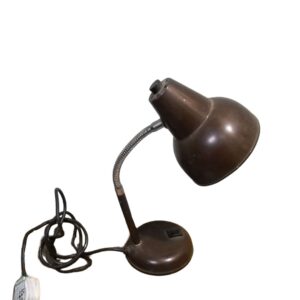 Brown Bendy Desk Lamp for TV, Film & Theatre production hire.