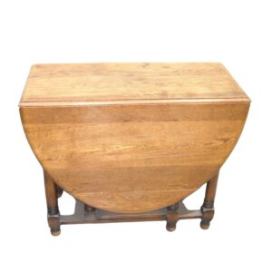 Oval Gate Leg Drop Leaf Table for TV, Film & Theatre production hire.