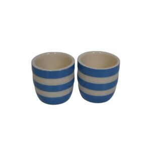 TG Green Cornishware Egg Cups x2 for TV, Film & Theatre production hire