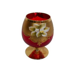 Cranberry Ware Brandy Glass for TV, Film & Theatre production hire