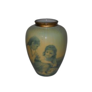 Ceramic Vase with Two Girls On for TV, Film & Theatre production hire
