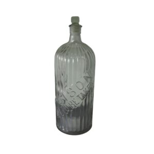 Glass Poison Bottle - 36cm tall for TV, Film & Theatre production hire