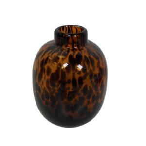 Amber and Black Glass Vase for TV, Film & Theatre production hire