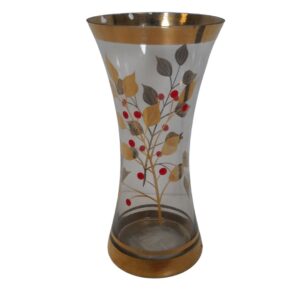 Clear & Gold Glass Vase for TV, Film & Theatre production hire