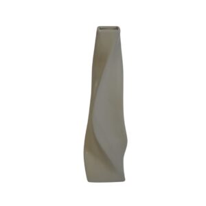 Cream Twist Vase for TV, Film & Theatre production hire