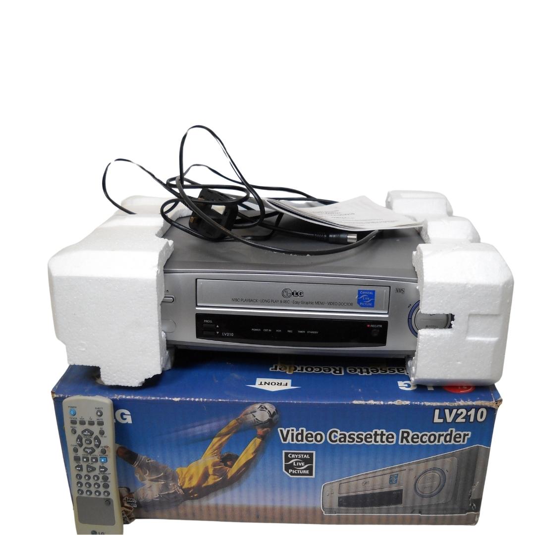 Boxed LG VHS Recorder Player Prop Hire By Elite boxed-lg-vhs-recorder-player-prop-hire-by-elite