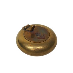 Portable Brass Ashtray with Anchor Emblem for TV, Film & Theatre production hire
