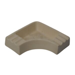 Cream Ceramic Corner Ashtray for TV, Film & Theatre production hire