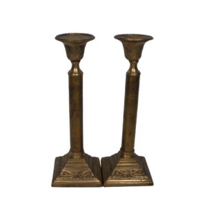 Tall Brass Candlesticks for TV, Film & Theatre production hire