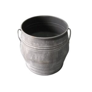 Galvanised Metal Barrel for TV, Film & Theatre production hire
