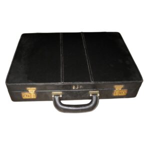 Black Leather Briefcase for TV, Film & Theatre production hire