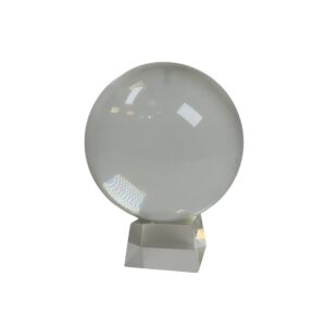 Larger Crystal Ball With Glass Stand for TV, Film & Theatre production hire
