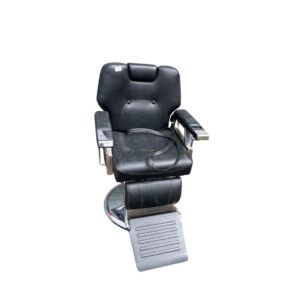 Black Leather Barbers Chair